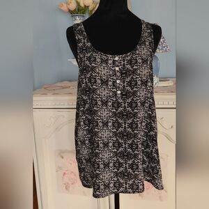 Black & white paisley Print Top